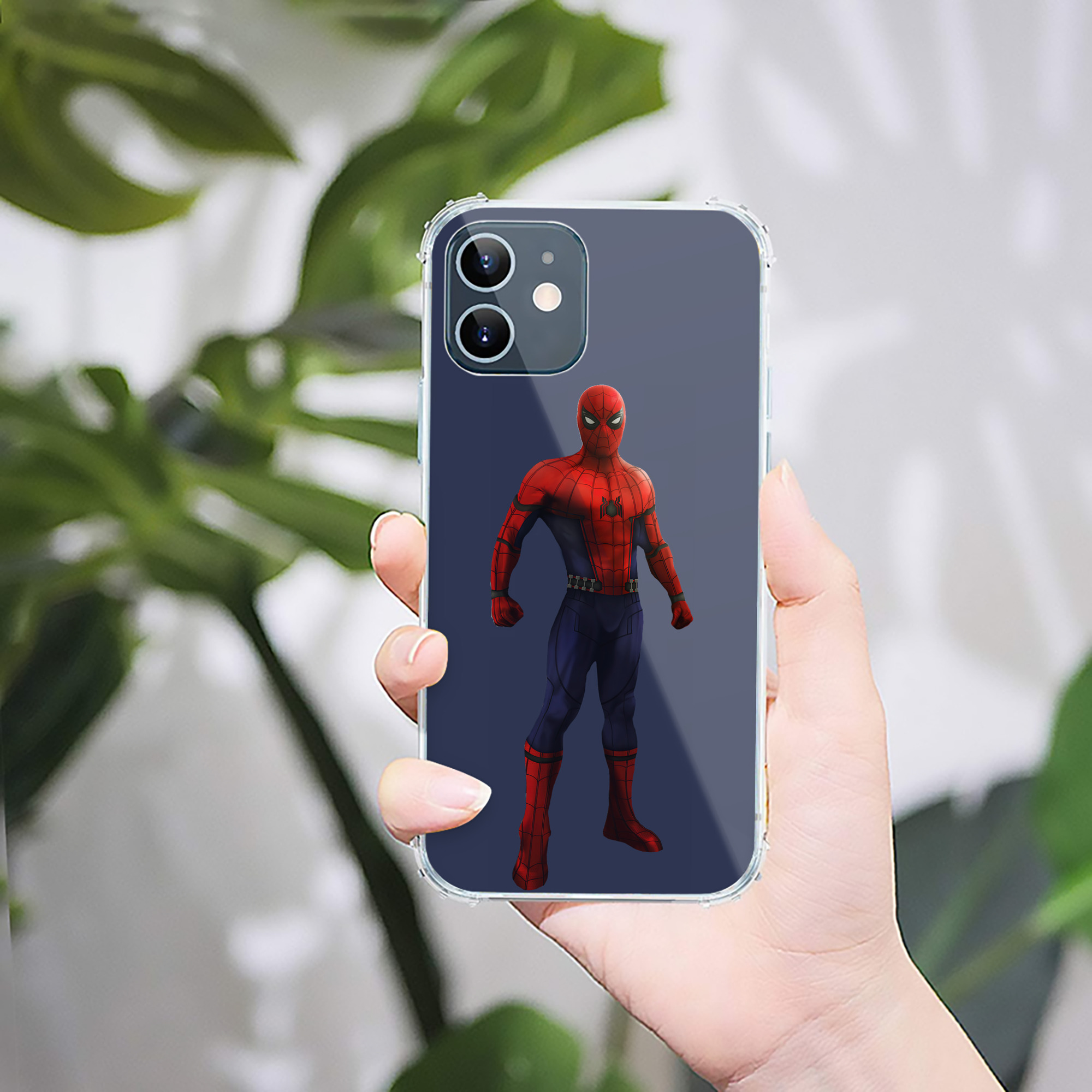 （画像用） Spider Man スパイダーマン 【iPhone 12シリーズ対応】透明スマホケース（クリアソフトケース）